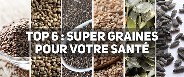 6 super graines pour booster votre santé